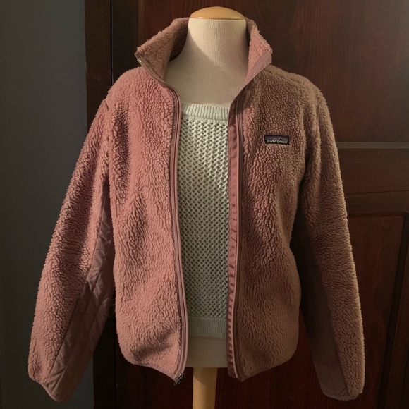 Patagonia Jackets & Blazers - Patagonia full-zip fleece jacket in mauve, women’s Sz M, “vintage”/early 000s